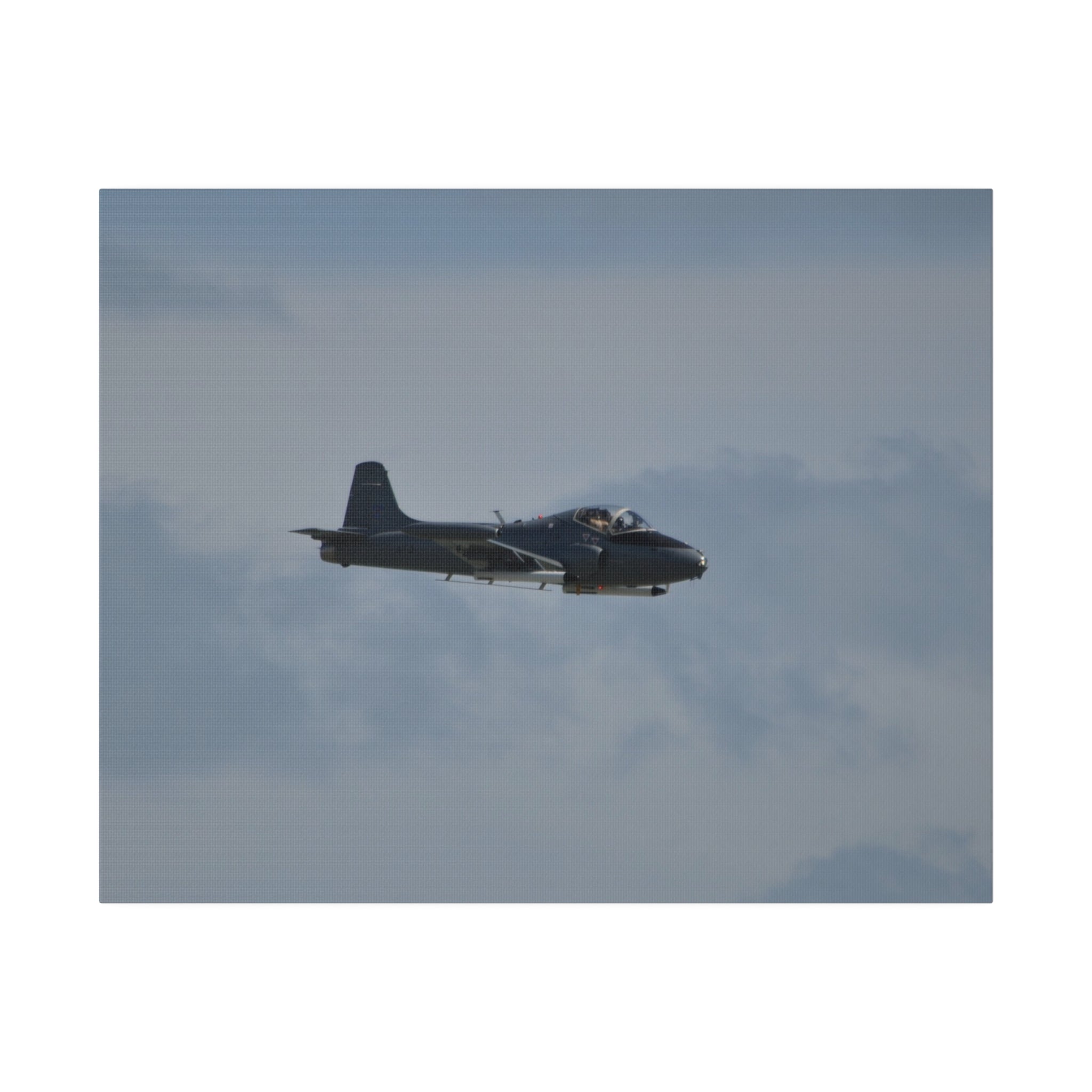 Strikemaster Flying Right Side View Close Up Canvas - The Trio Synergize Group