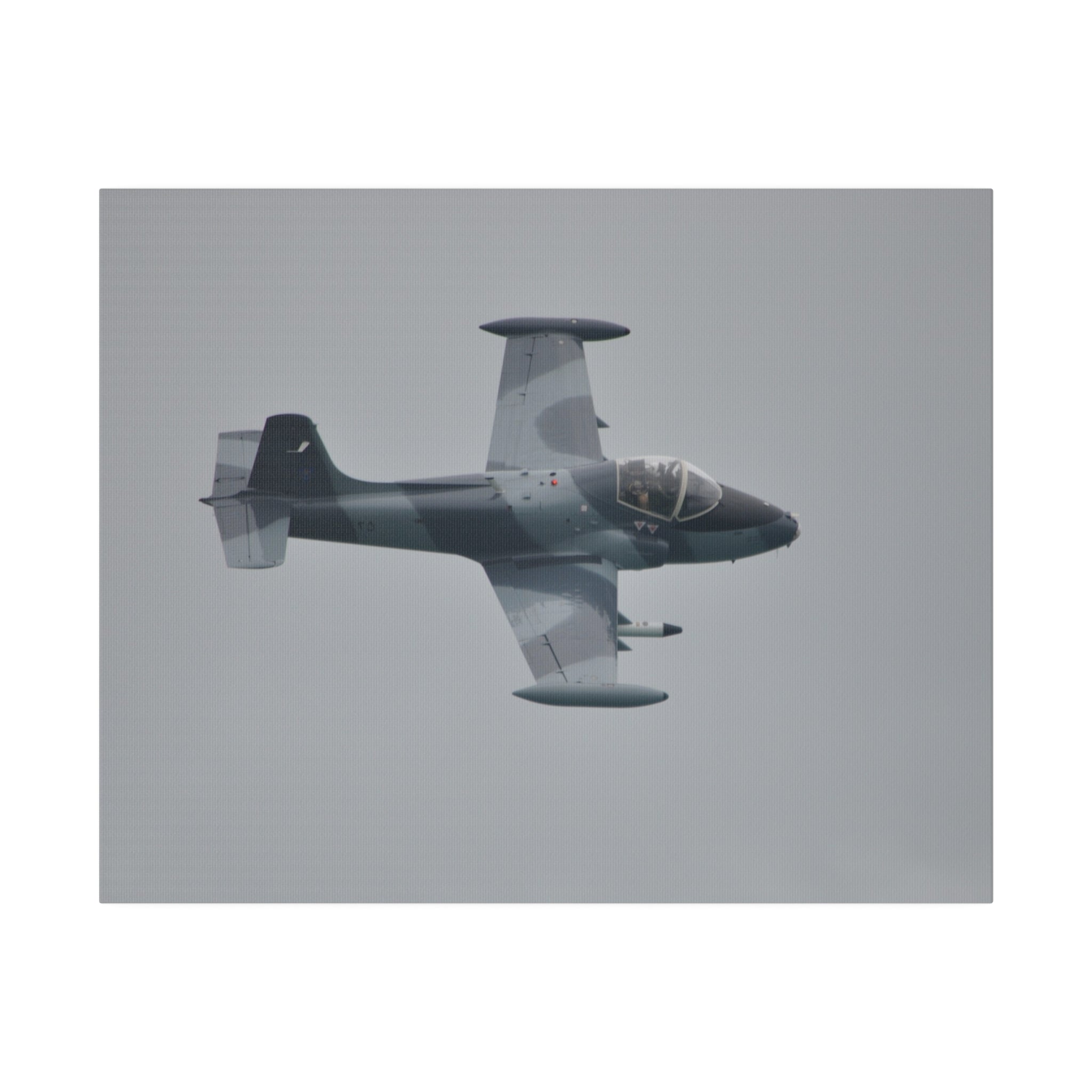 Strikemaster Flying Top View Very Close Up Canvas - The Trio Synergize Group