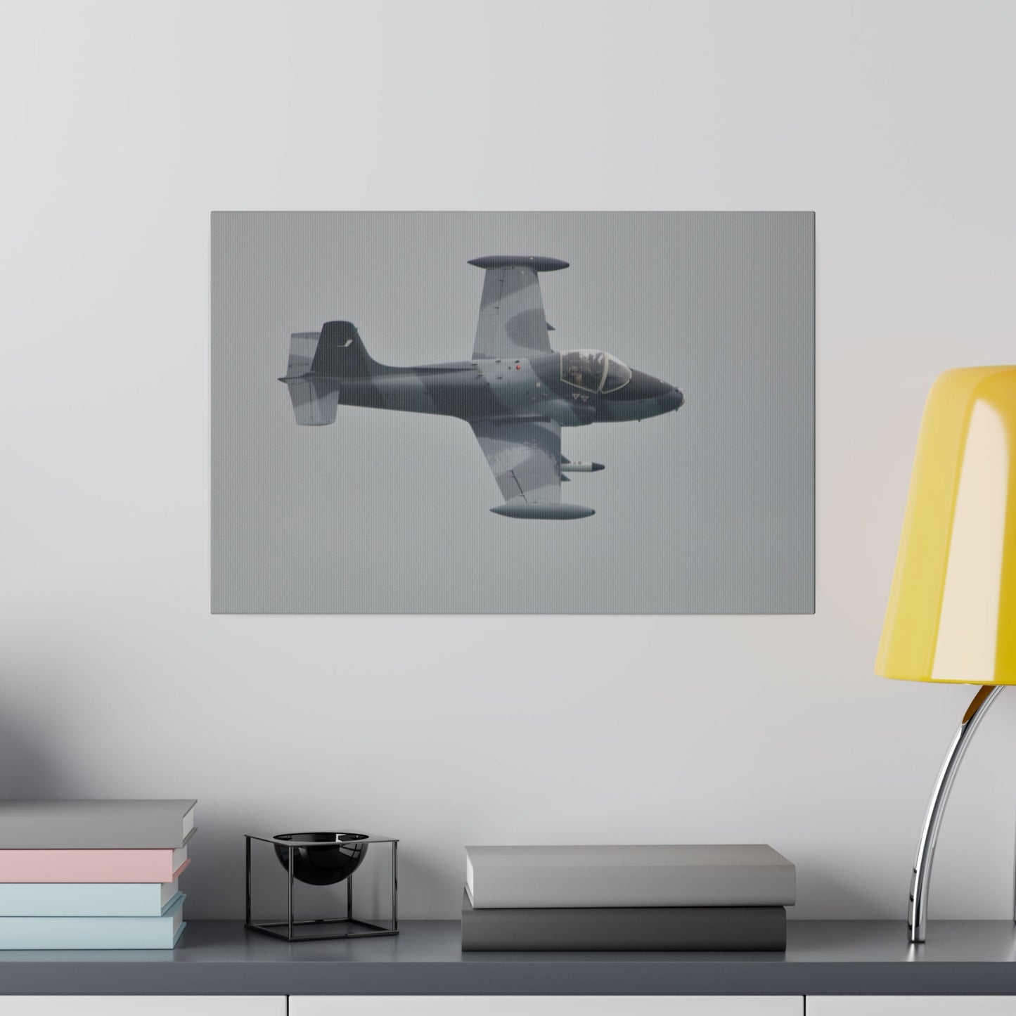 Strikemaster Flying Top View Very Close Up Canvas - The Trio Synergize Group