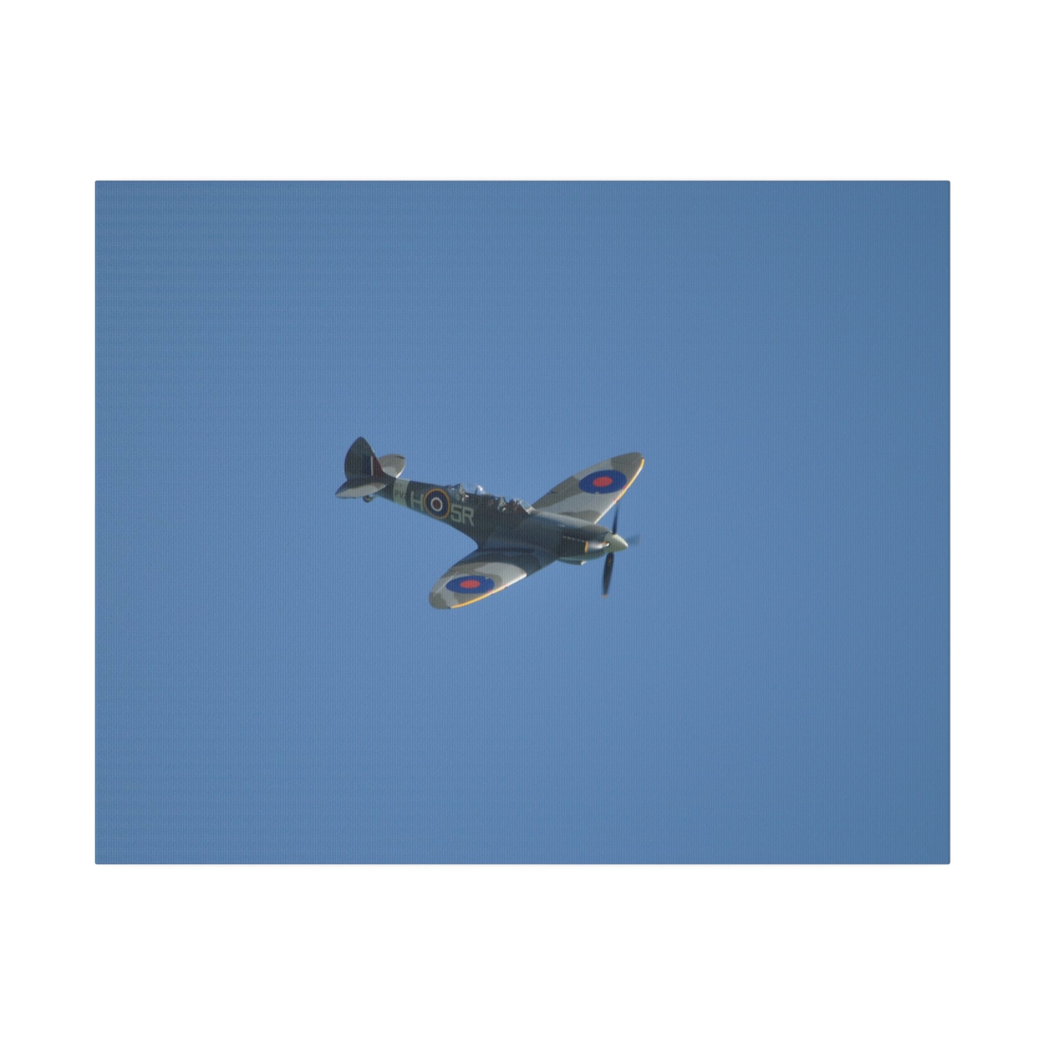 Supermarine Spitfire Two-Seater Descending Close Up Canvas - The Trio Synergize Group