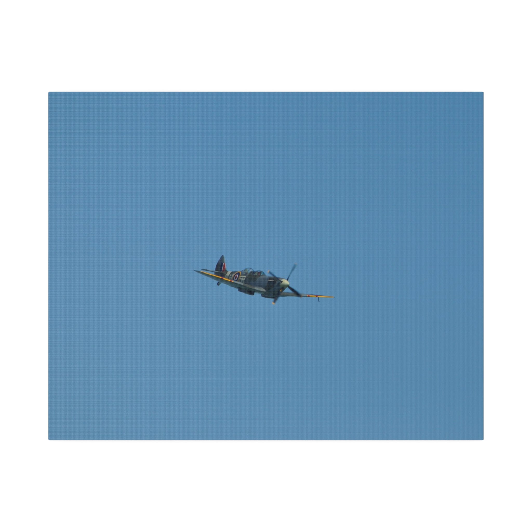 Supermarine Spitfire Two-Seater Flying Front View Canvas - The Trio Synergize Group