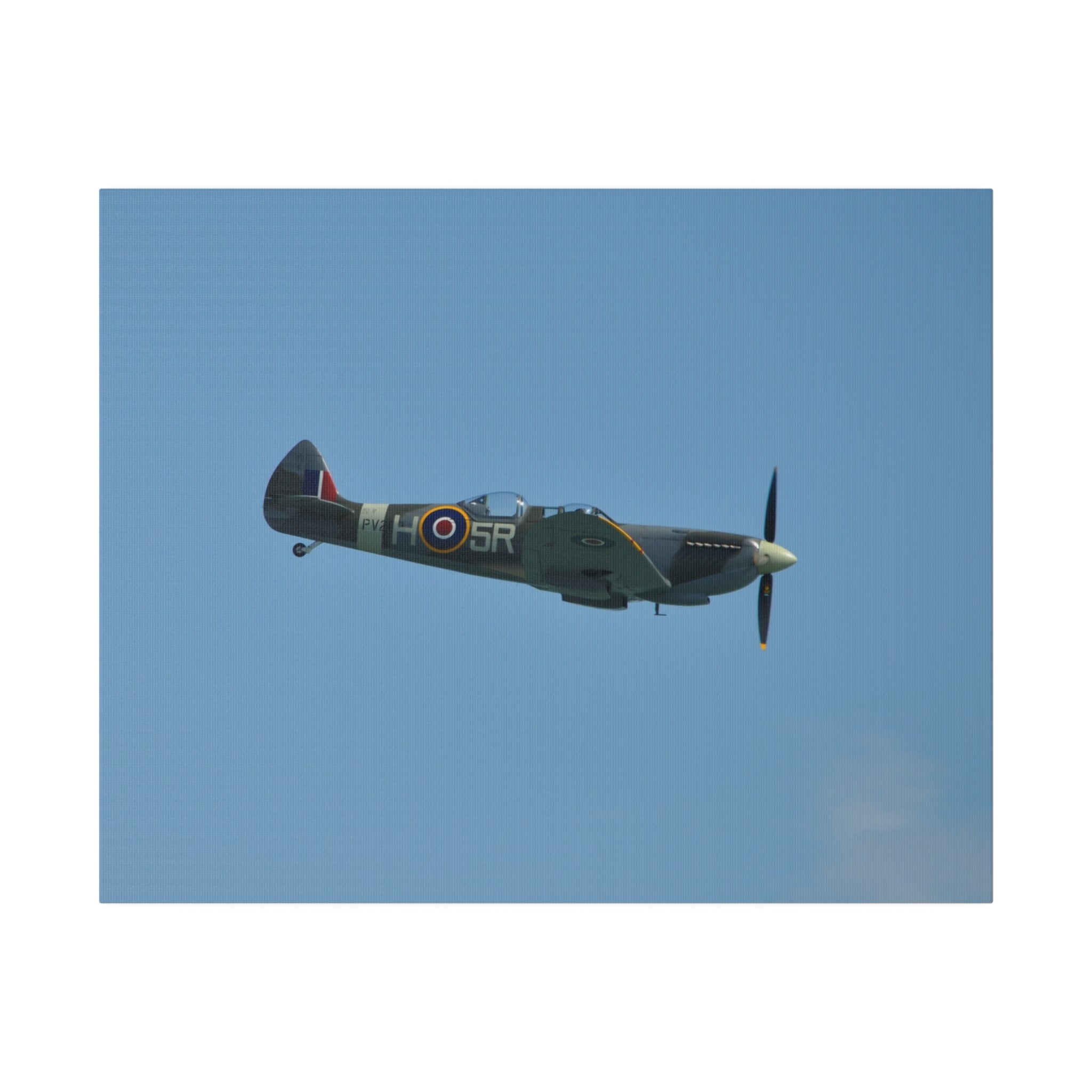 Supermarine Spitfire Two-Seater Side View Close Up Canvas - The Trio Synergize Group