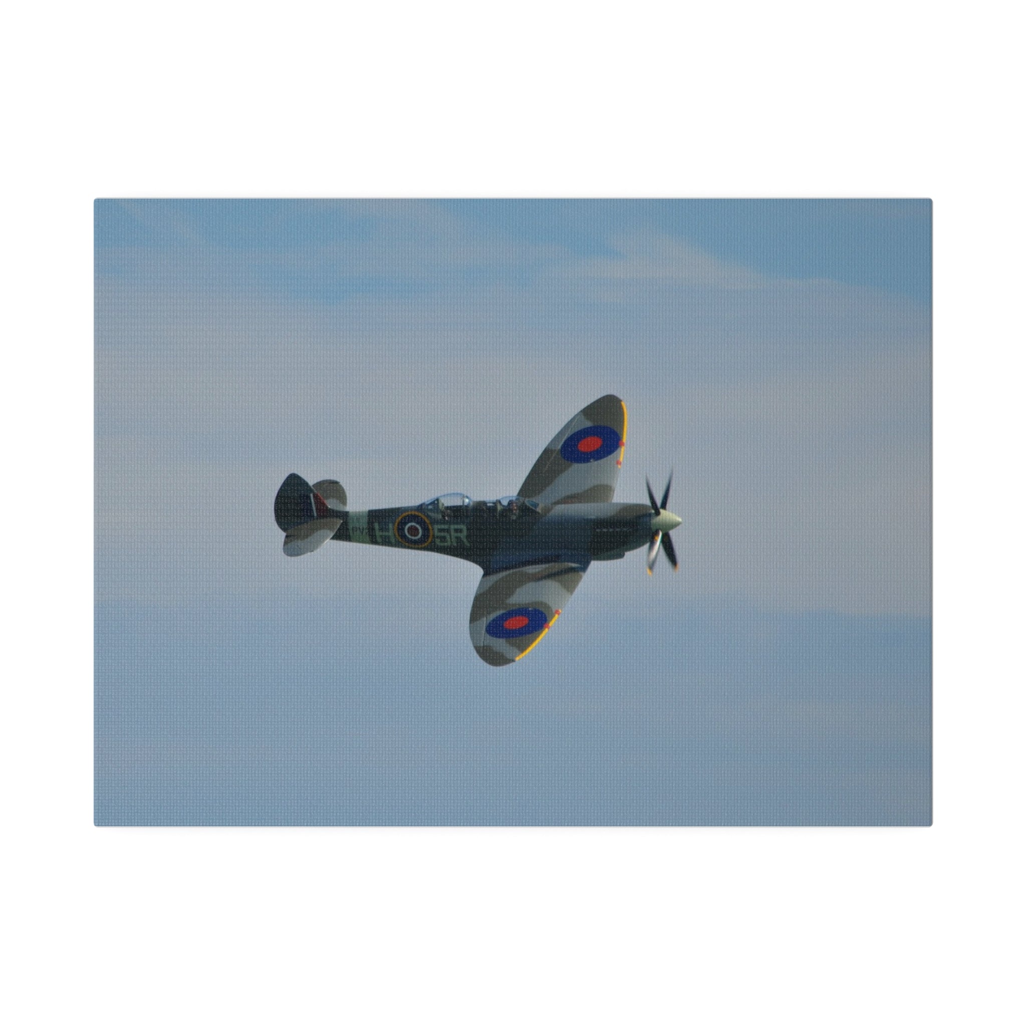 Supermarine Spitfire Two-Seater - Angle Close Up Canvas - The Trio Synergize Group