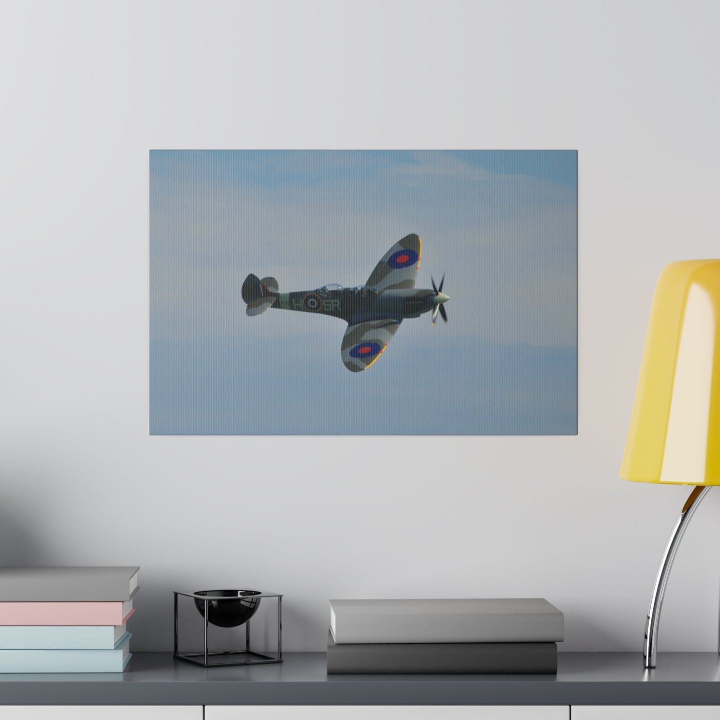 Supermarine Spitfire Two-Seater - Angle Close Up Canvas - The Trio Synergize Group