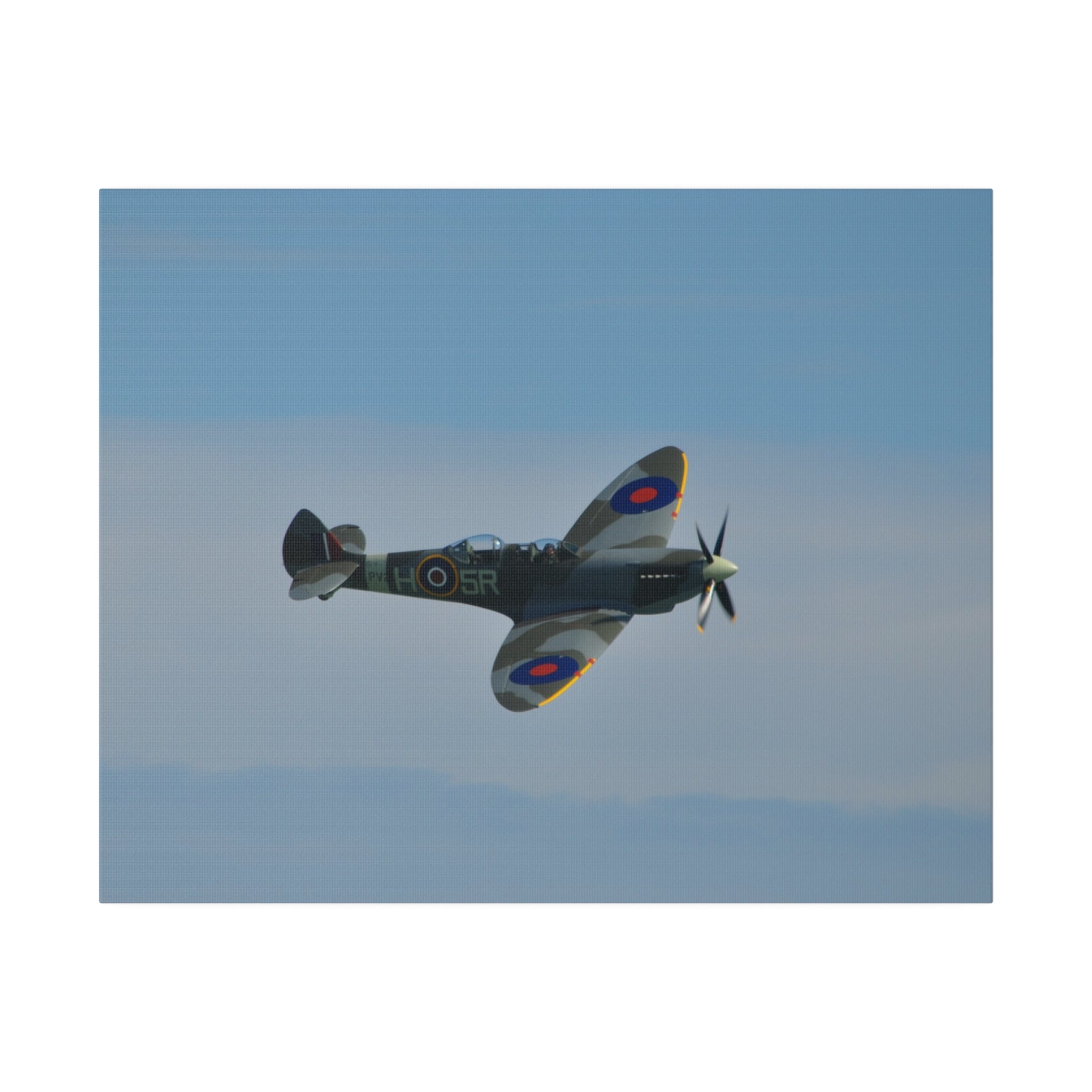 Supermarine Spitfire Two-Seater Angle Very Close Up Canvas - The Trio Synergize Group