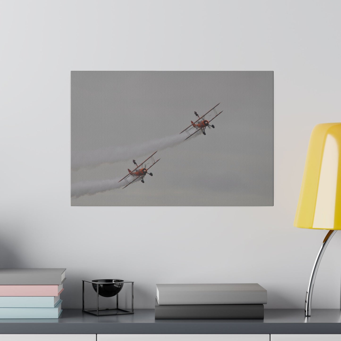 The Wing Walkers - People Holding Their Right Leg Up Canvas - The Trio Synergize Group