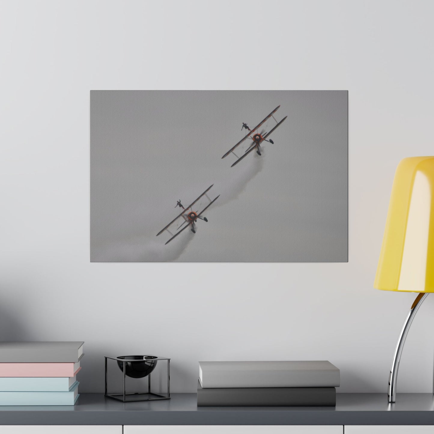 The Wing Walkers People Their Right Leg & Arm Up Canvas - The Trio Synergize Group