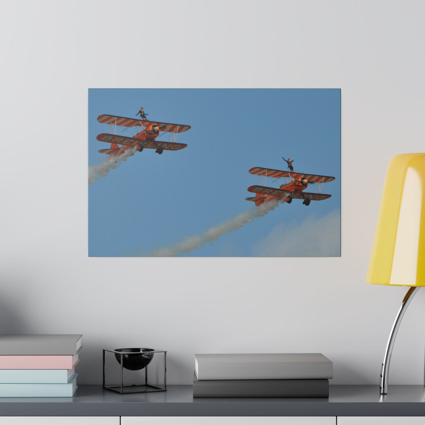 The Wing Walkers People With Their Arms Up Close Up Canvas - The Trio Synergize Group