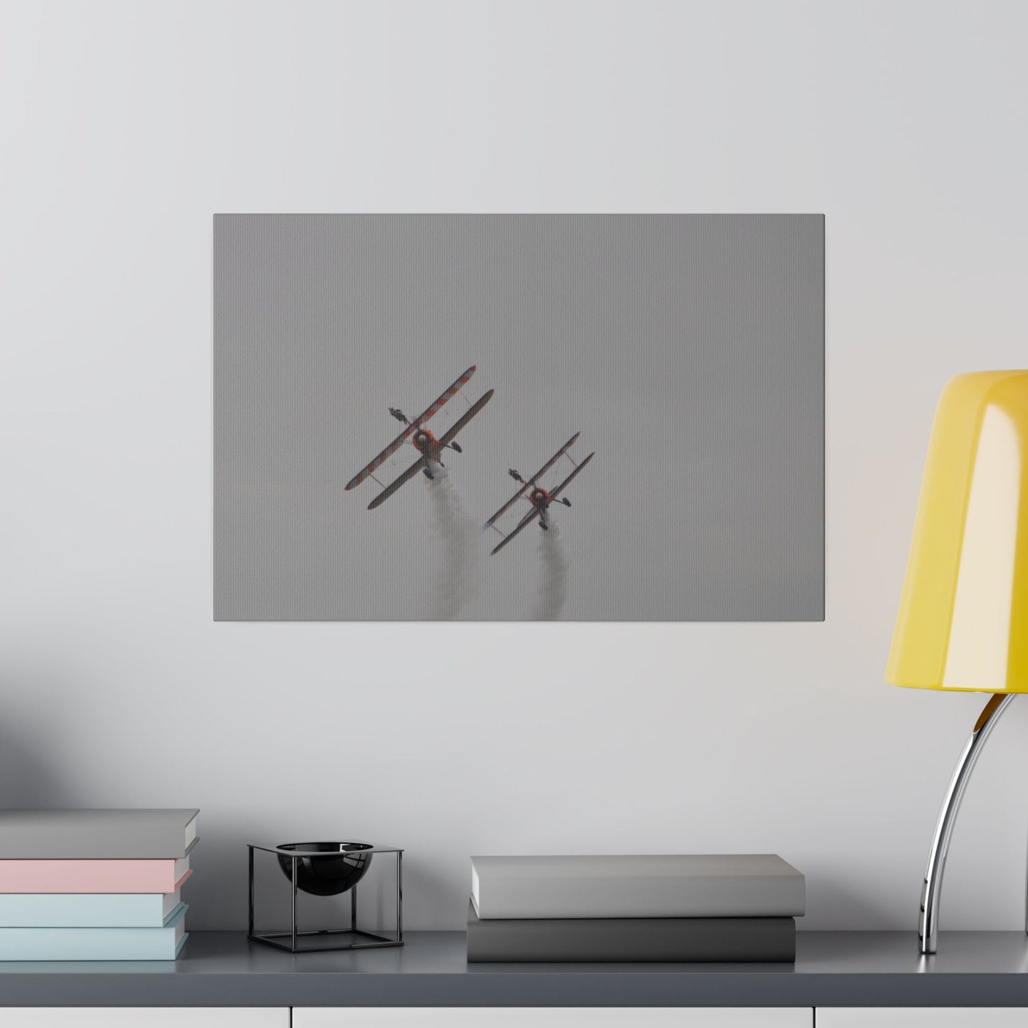 The Wing Walkers Front View, People & Smoke Canvas Print - The Trio Synergize Group