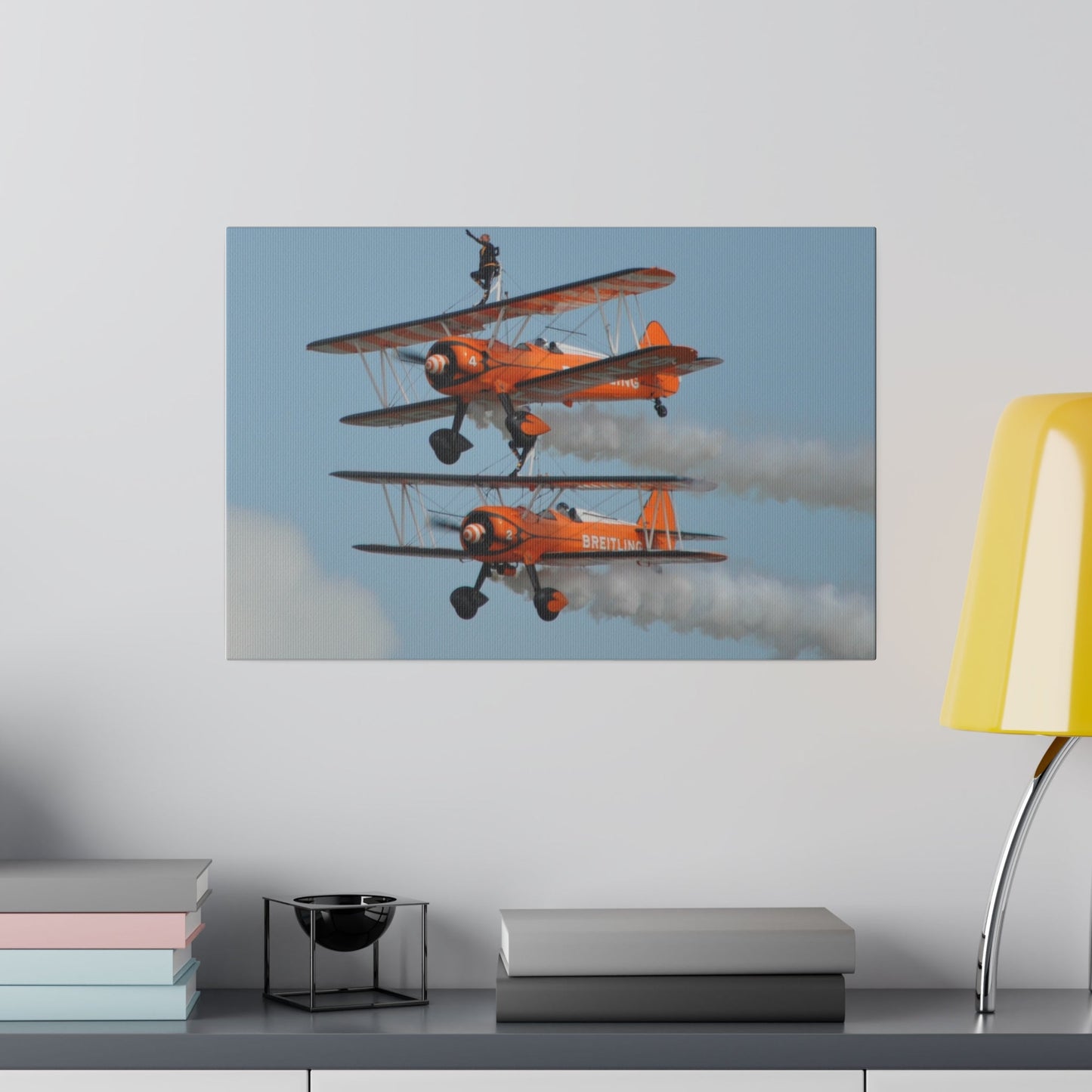 The Wing Walkers Front View Planes Close Together Canvas - The Trio Synergize Group
