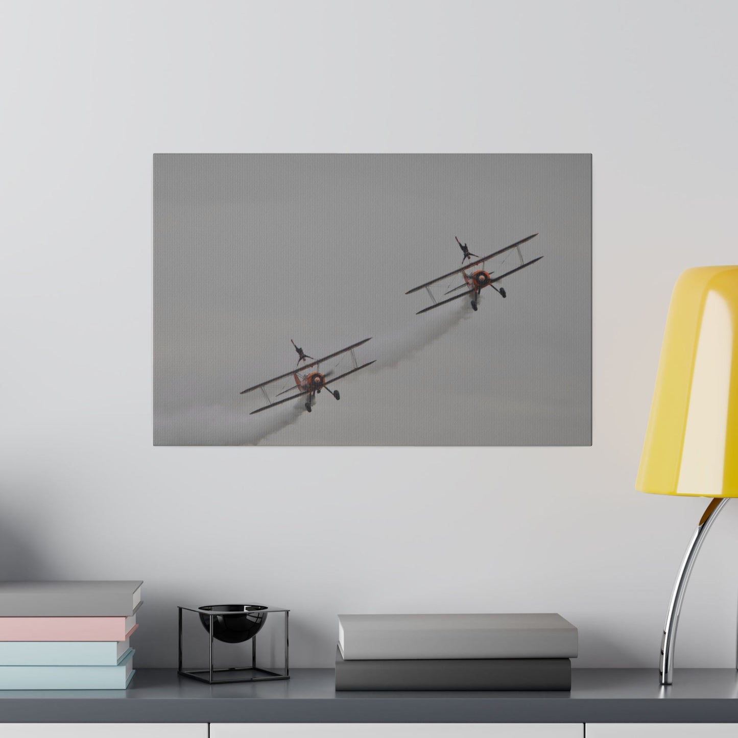 The Wing Walkers Flying Forward People Upside Down Canvas - The Trio Synergize Group