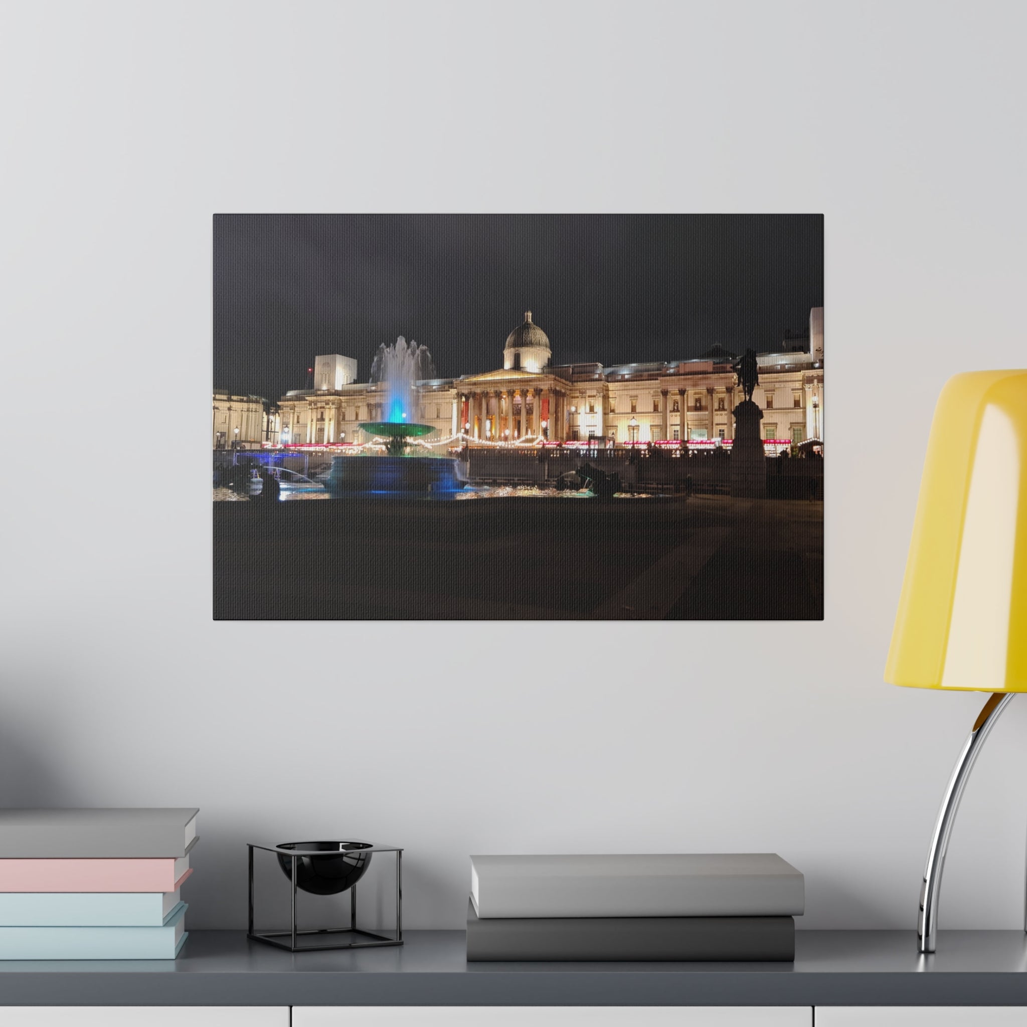 Canvas Print - London Trafalgar Square at Night - The Trio Synergize Group