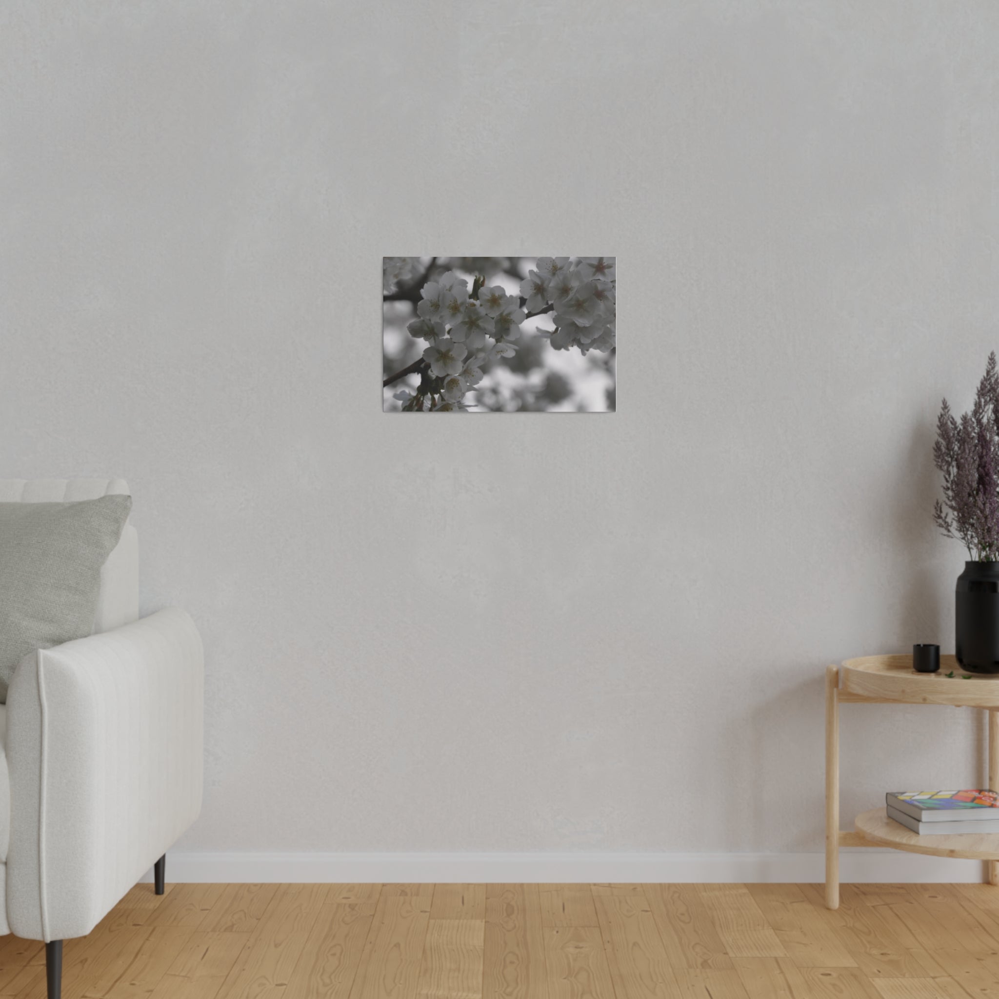 White Tree Blossom Canvas Print - The Trio Synergize Group