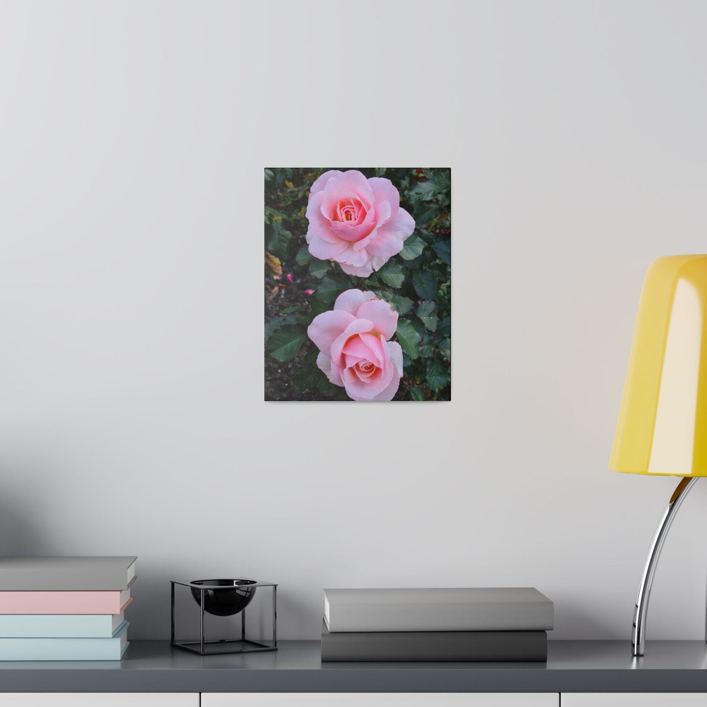 Two Light Pink Roses Canvas Print - The Trio Synergize Group