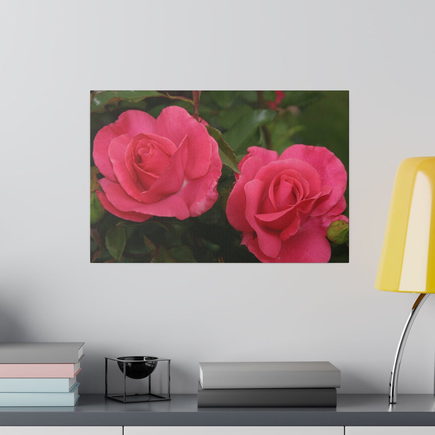 Two Elegant Pink Roses Canvas Print - The Trio Synergize Group