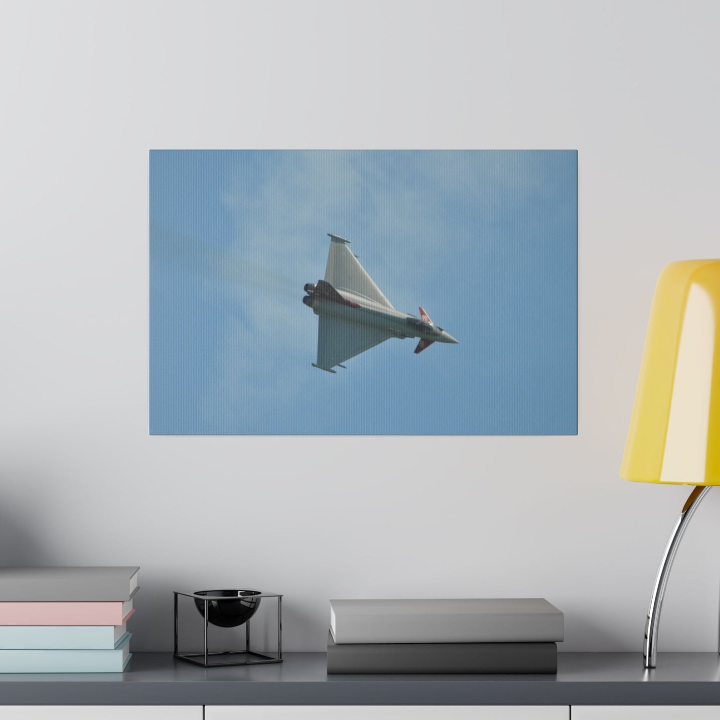 Typhoon Flying From The Left Top View Close Up Canvas - The Trio Synergize Group