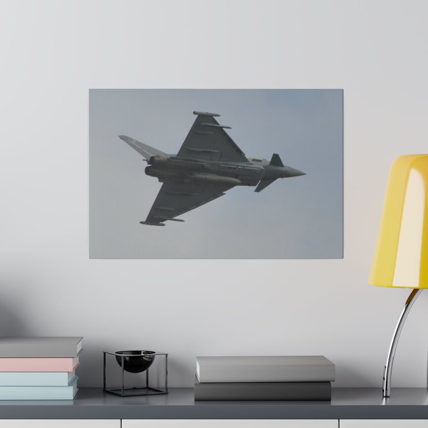 Typhoon Flying Slight Angle Undercarriage On Close Up Canvas - The Trio Synergize Group