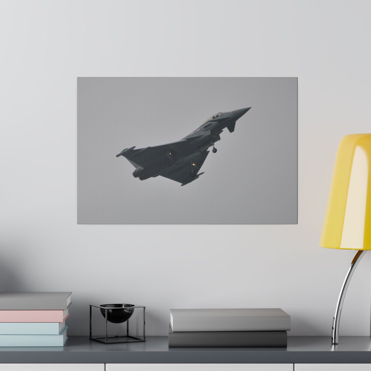 Typhoon Flying Right & Landing Gear Down Close Up Canvas - The Trio Synergize Group