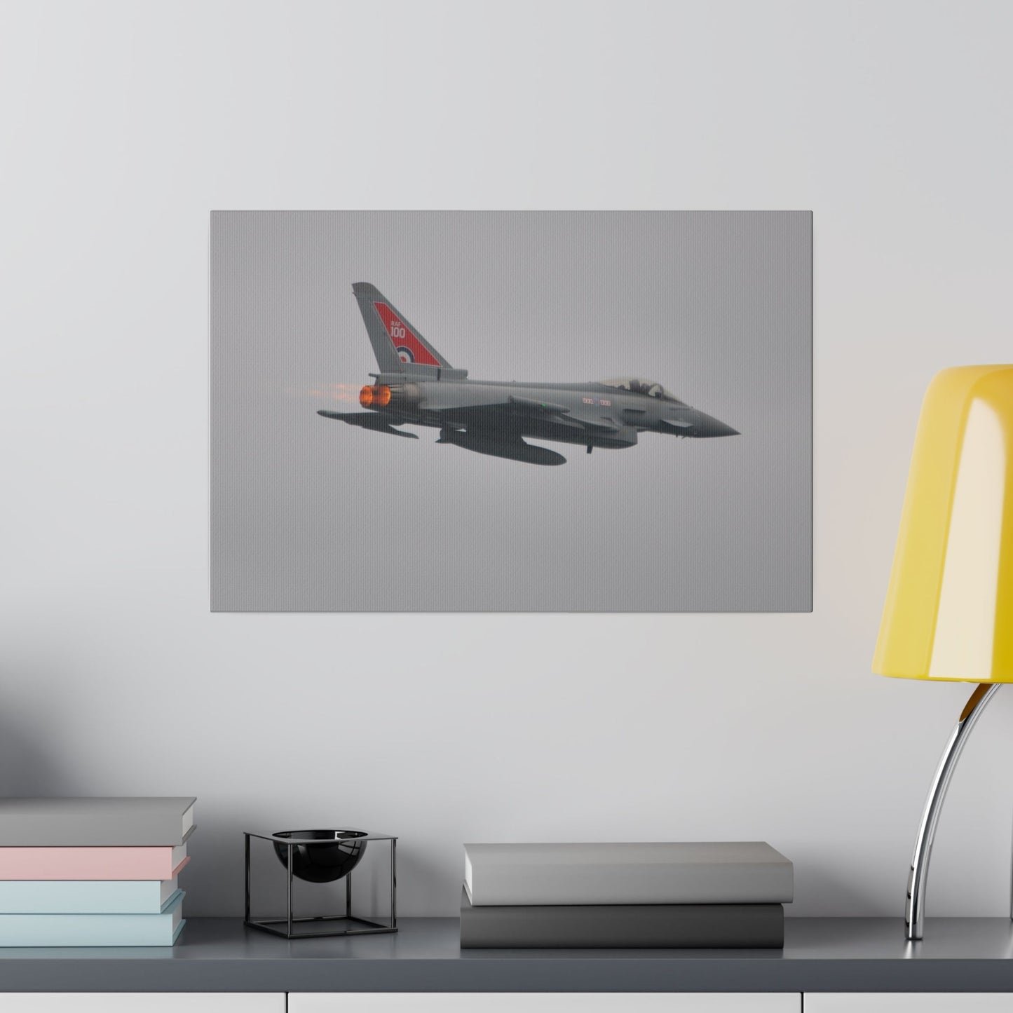 Typhoon Flying Right With Afterburners On Close Up Canvas - The Trio Synergize Group