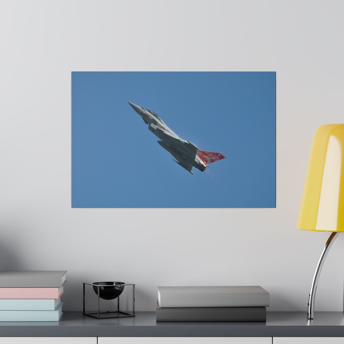 Typhoon - Ascending Close Up With Afterburners On Canvas - The Trio Synergize Group