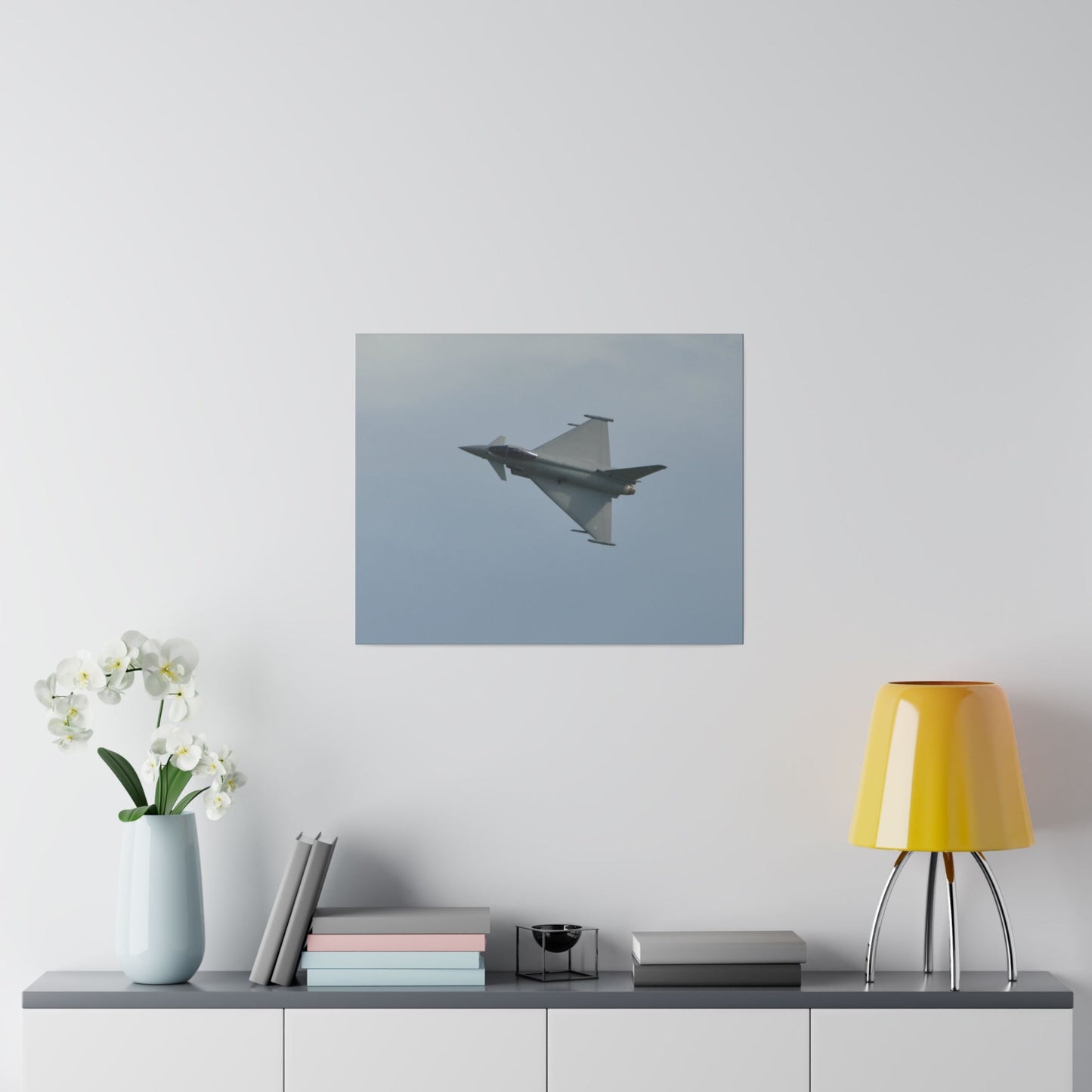 Typhoon Flying Left With Top View Close Up Canvas Print - The Trio Synergize Group