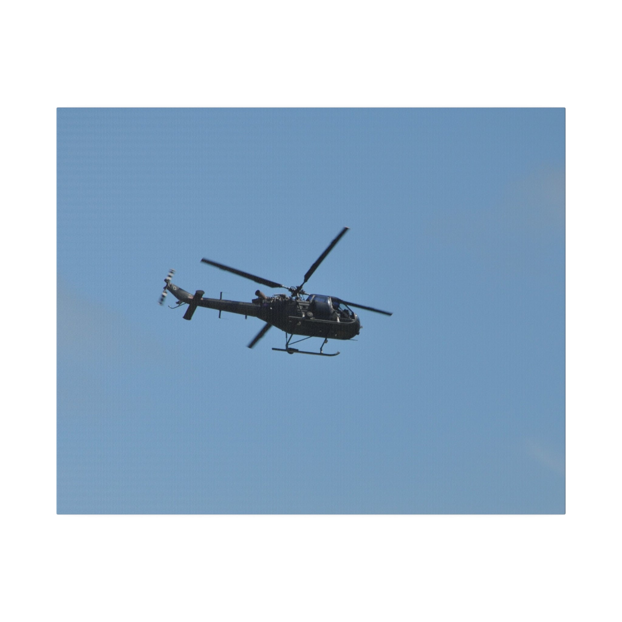 Westland Scout Helicopter Looping Around To The Left Canvas - The Trio Synergize Group