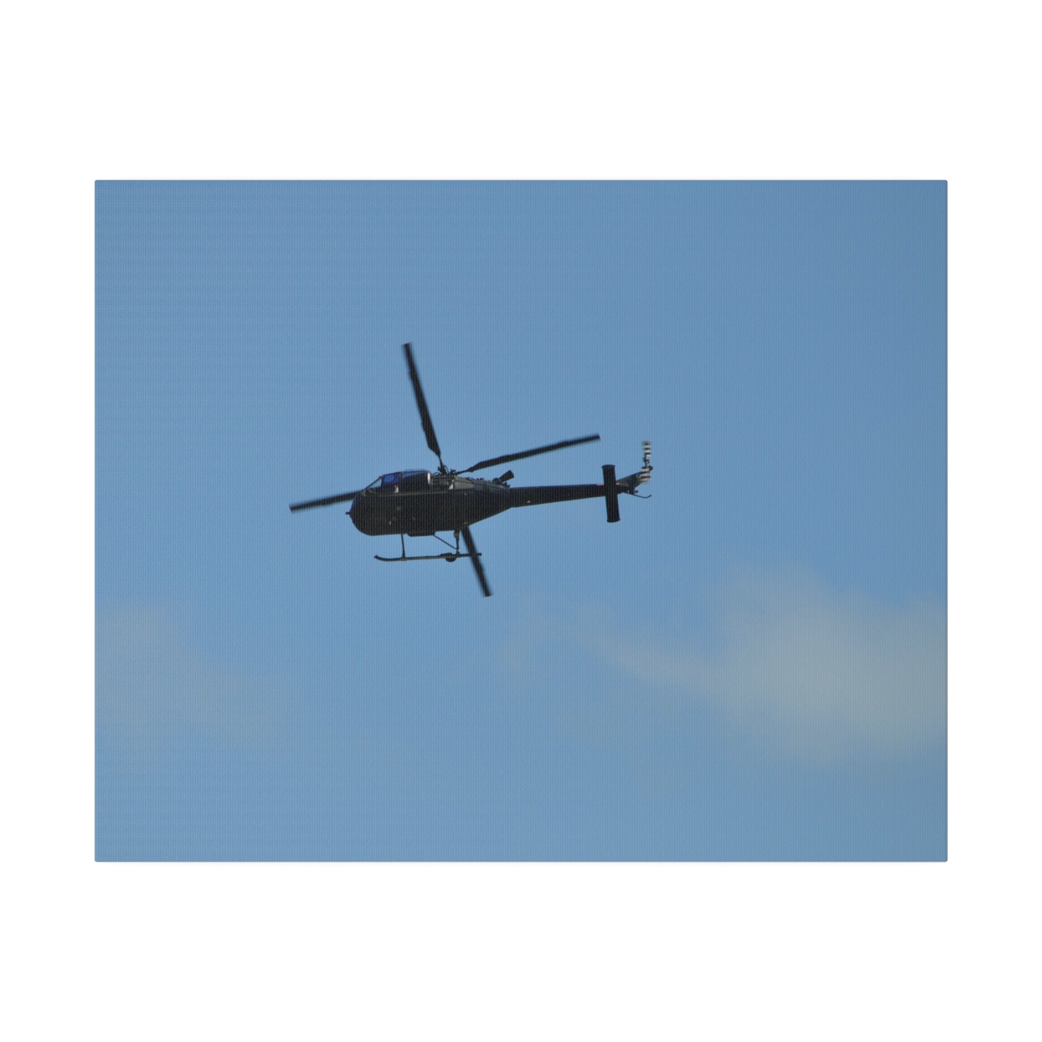Westland Scout Helicopter Looping Around To The Right Canvas - The Trio Synergize Group
