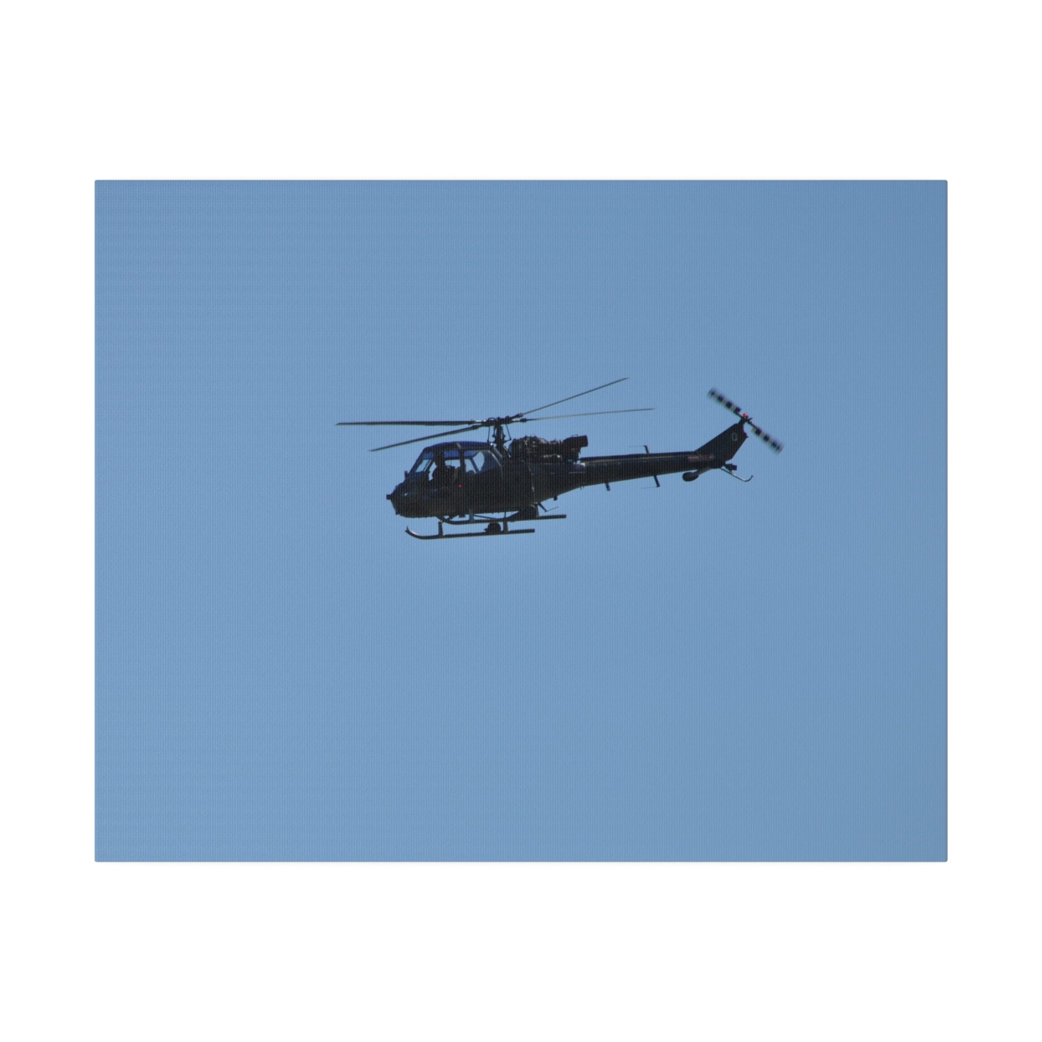 Westland Scout Helicopter Flying From The Right Canvas - The Trio Synergize Group