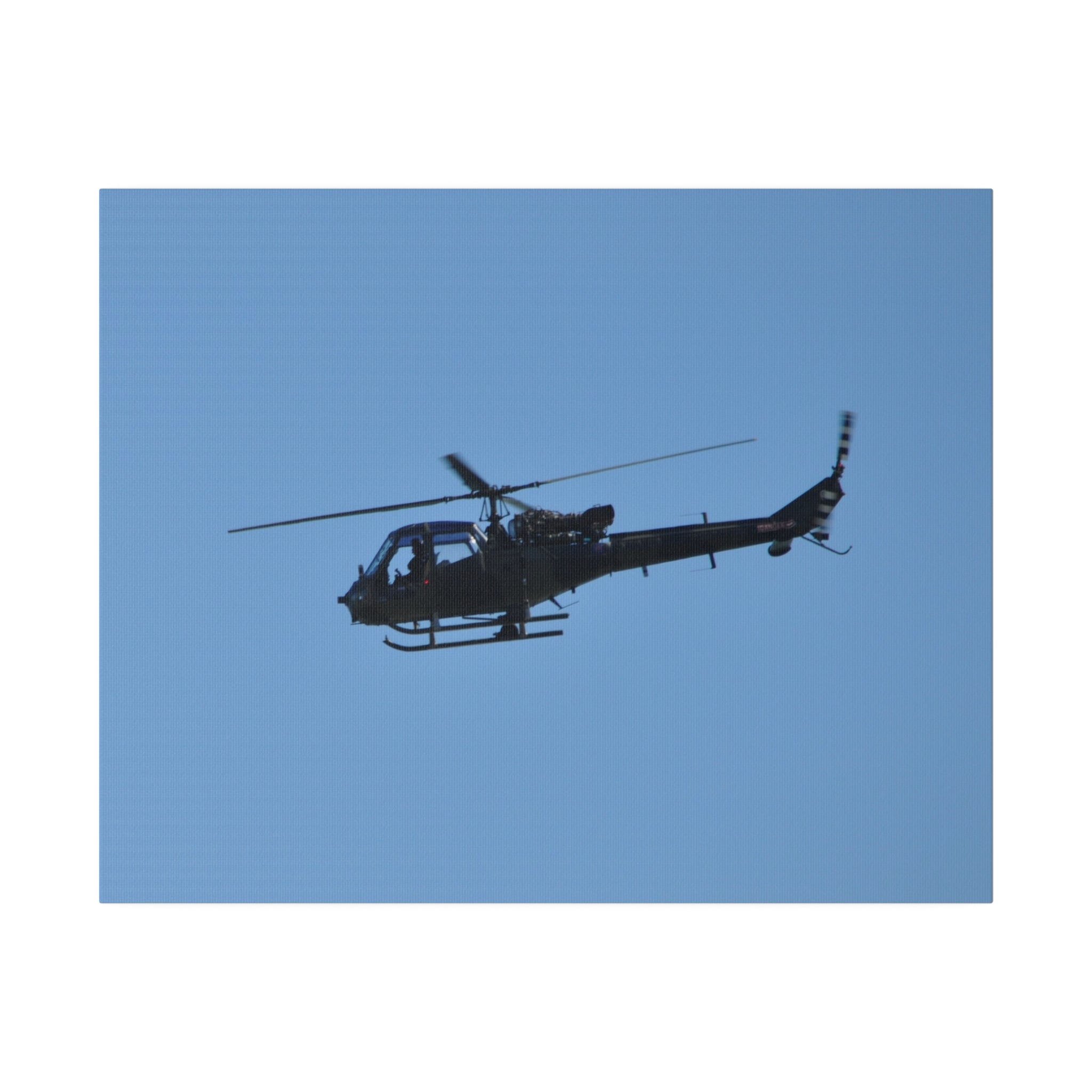 Westland Scout Helicopter Flying Left Close Up Canvas - The Trio Synergize Group
