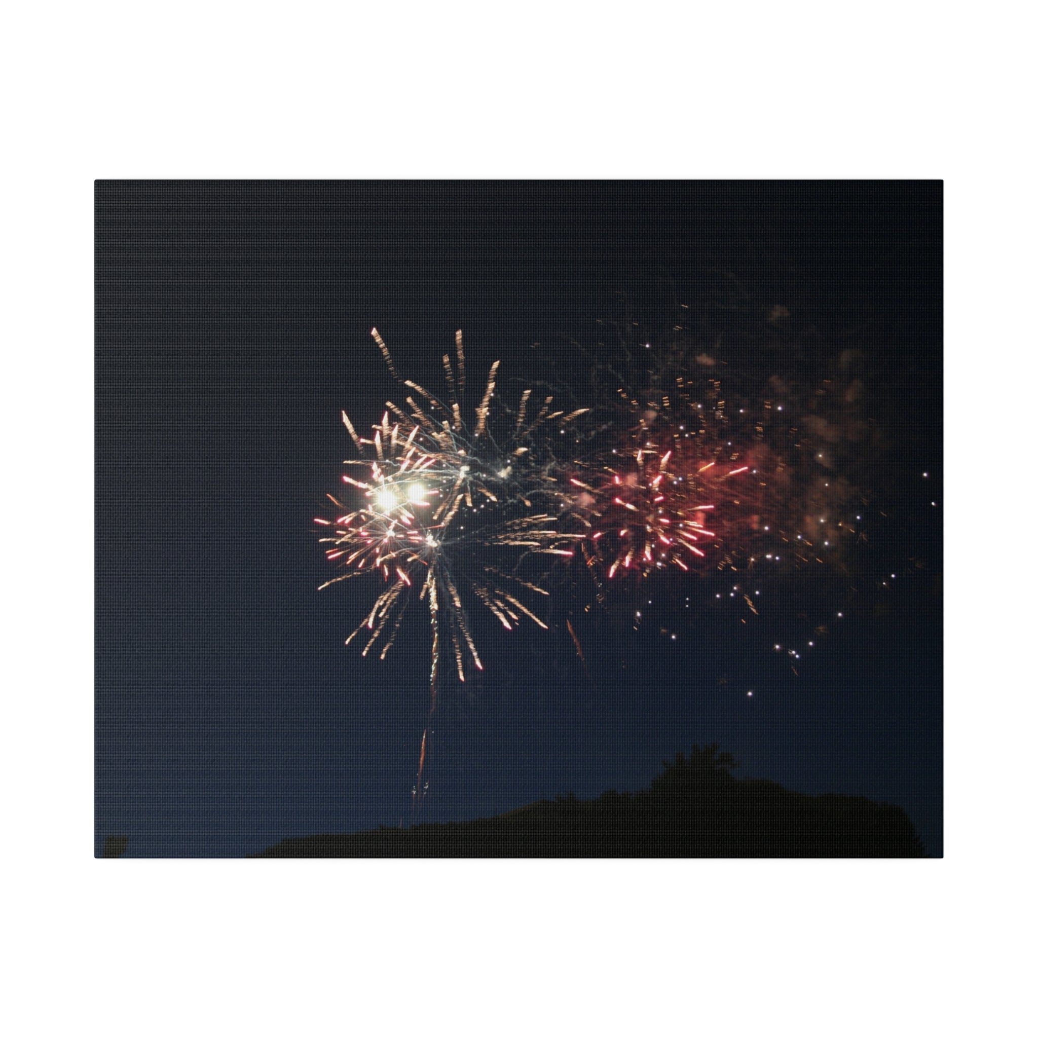 White, Orange And Red Fireworks Canvas - The Trio Synergize Group