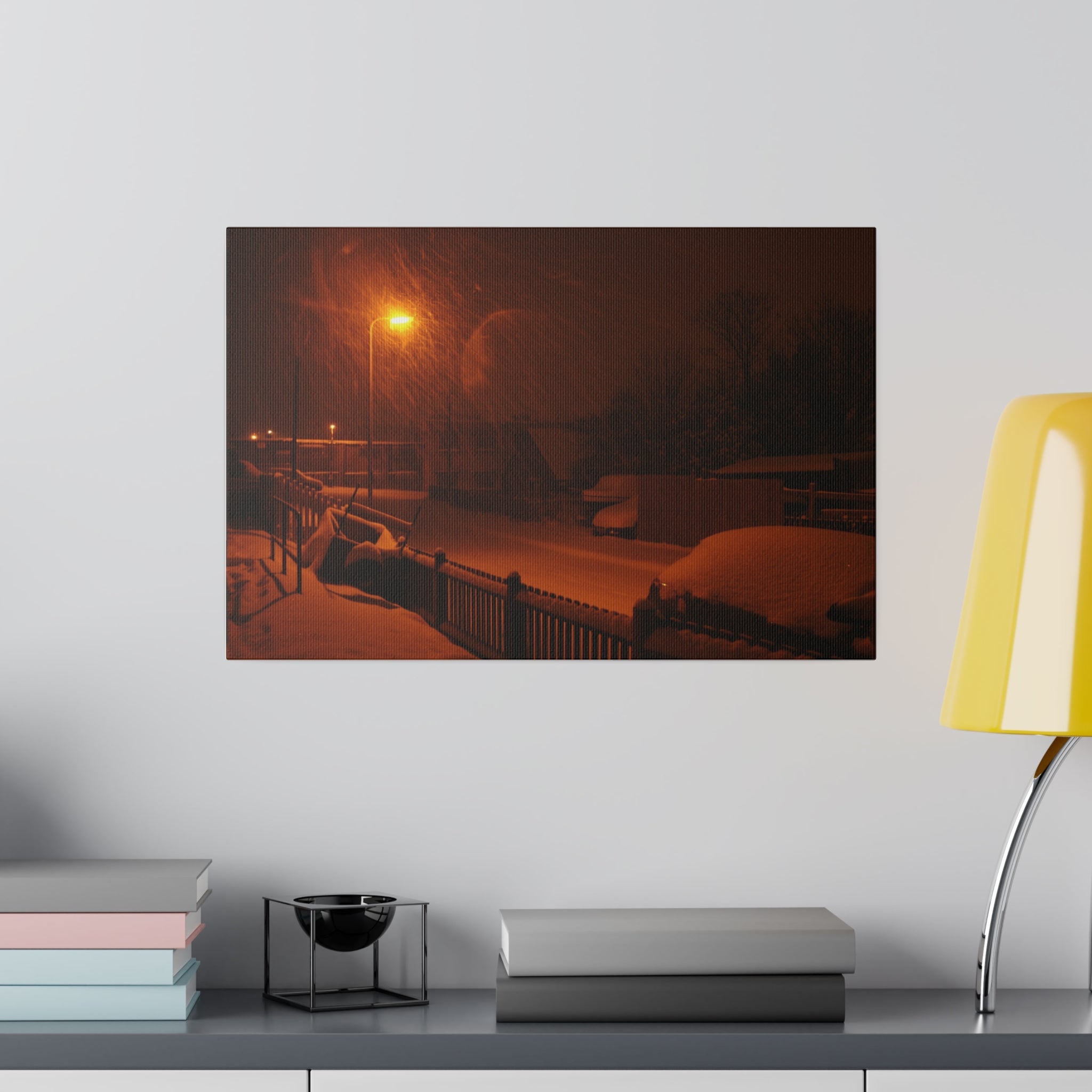Willingdon Close In Snow, Matte Canvas - The Trio Synergize Group