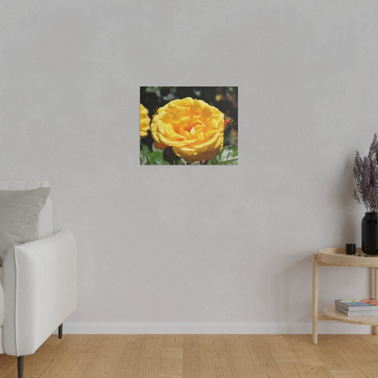Yellow Rose, Matte Canvas, Stretched, 0.75" - The Trio Synergize Group