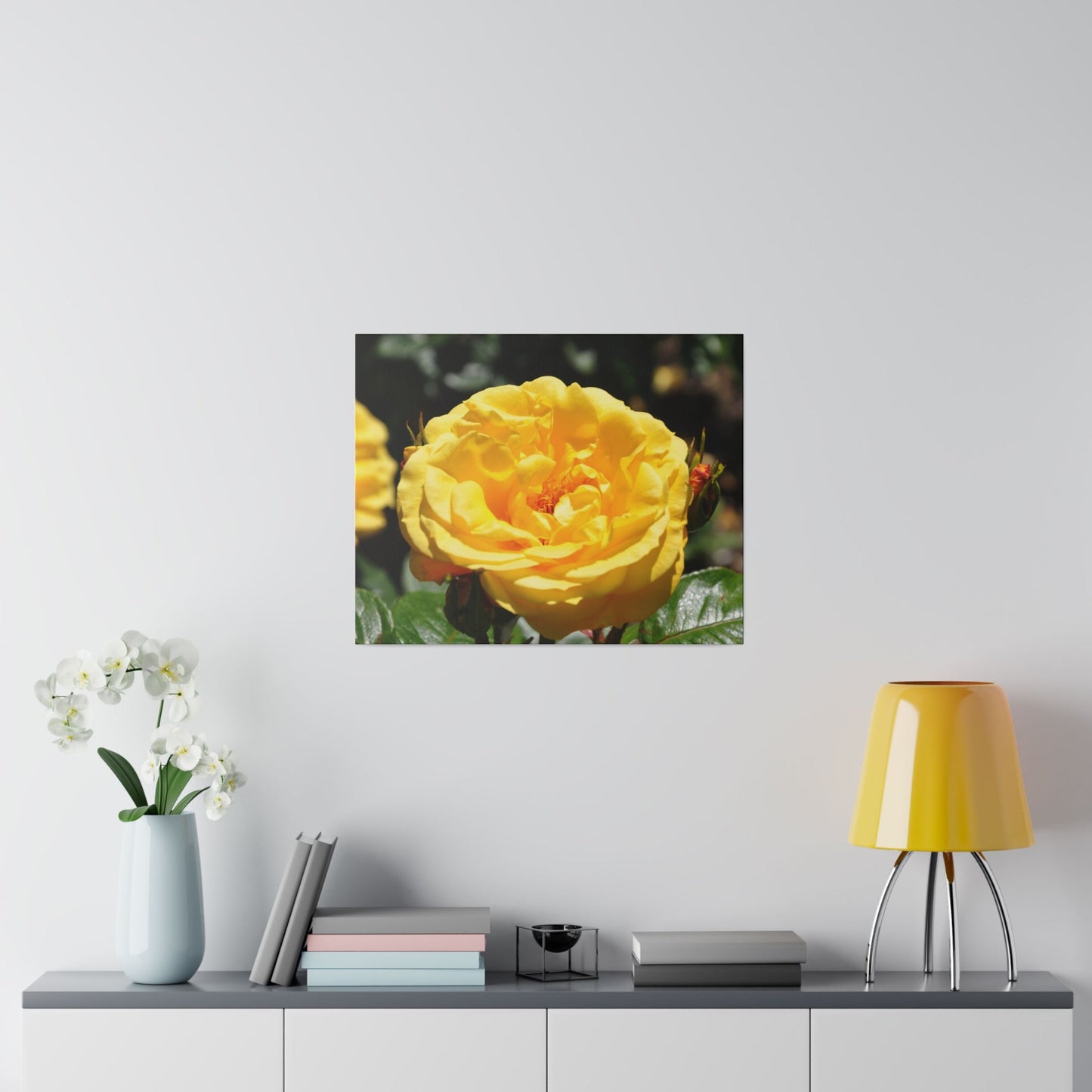 Yellow Rose, Matte Canvas, Stretched, 0.75" - The Trio Synergize Group