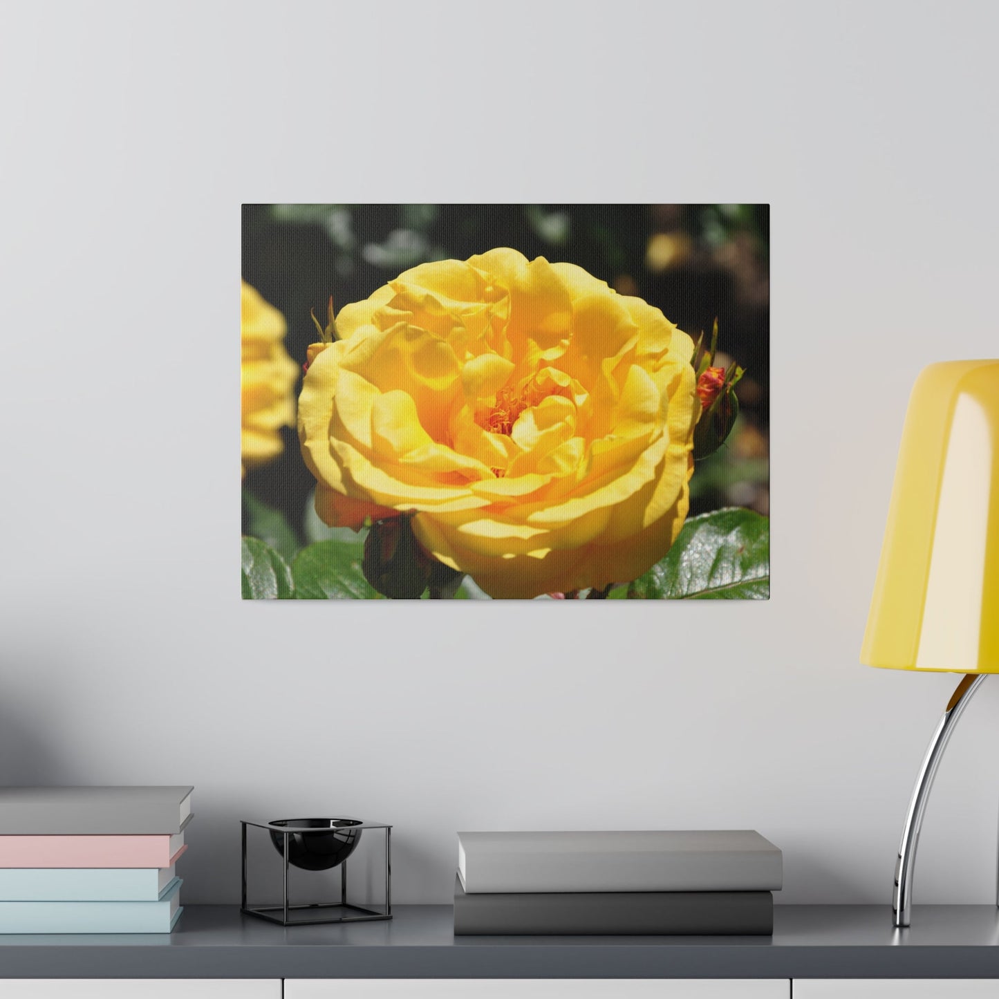 Yellow Rose, Matte Canvas, Stretched, 0.75" - The Trio Synergize Group