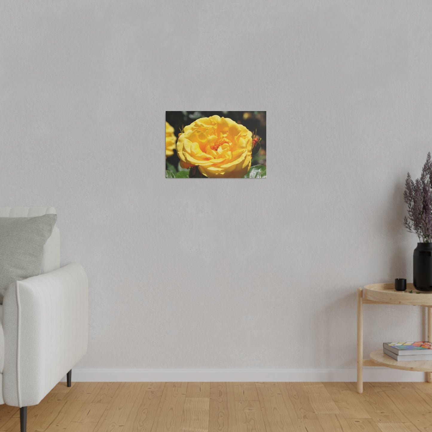 Yellow Rose, Matte Canvas, Stretched, 0.75" - The Trio Synergize Group