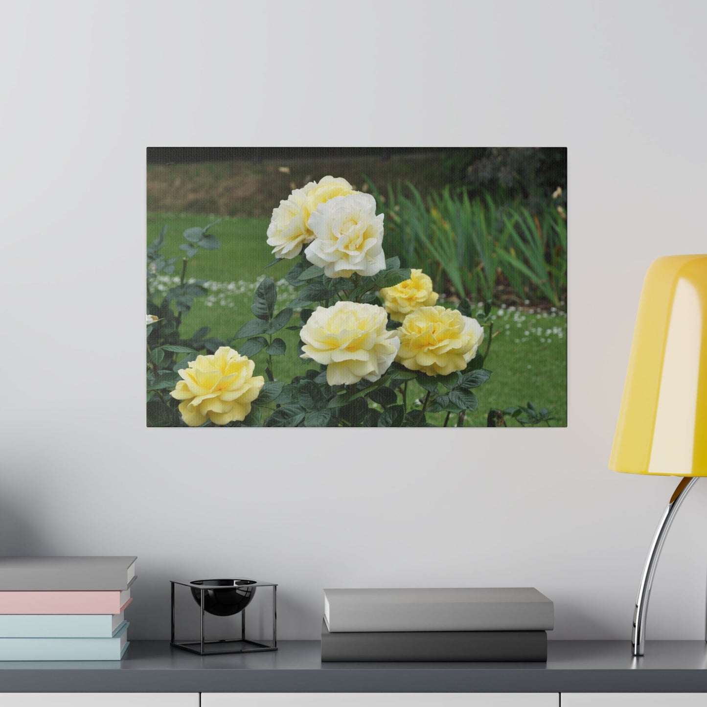 Cluster Of Yellow Roses Canvas - The Trio Synergize Group
