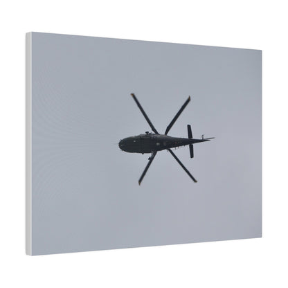 Lynx Helicopter Looping Around To The Right, With A View Of The Undercarriage Canvas