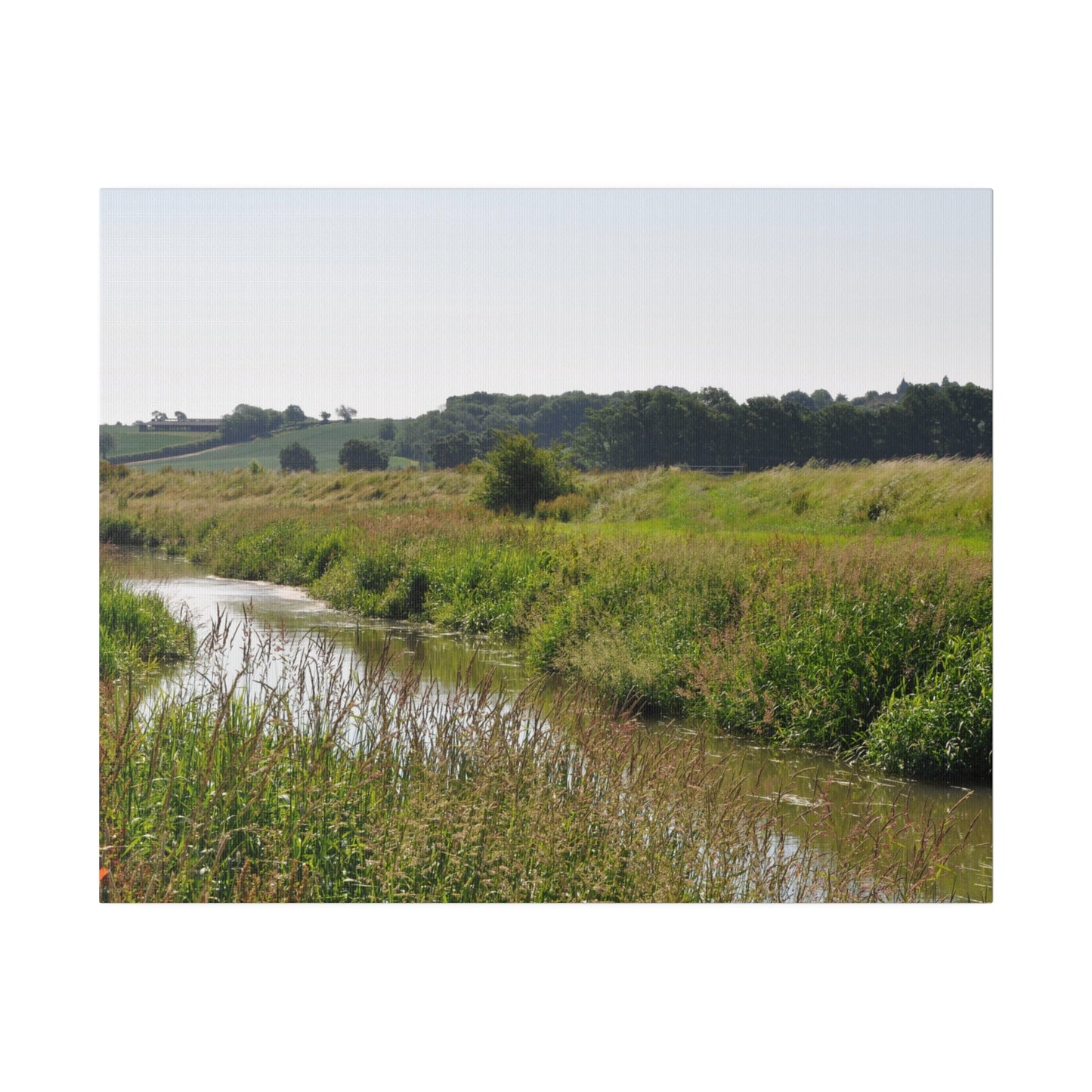 Countryside Landscape With A River Canvas