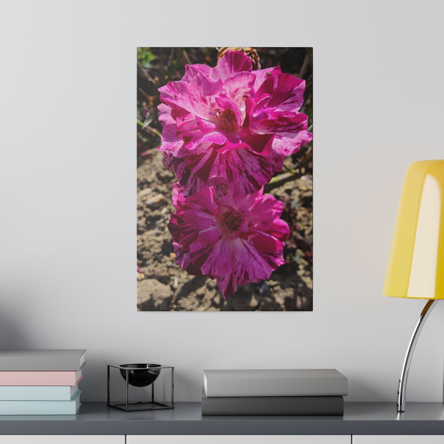 Two Pink French Roses Canvas Print - The Trio Synergize Group