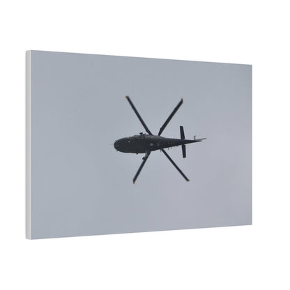 Lynx Helicopter Looping Around To The Right, With A View Of The Undercarriage Canvas
