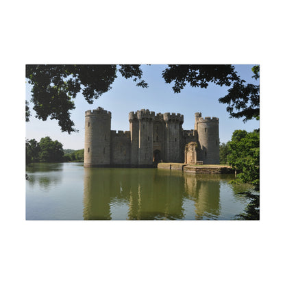 Front Of Bodiam Castle Through Trees Canvas