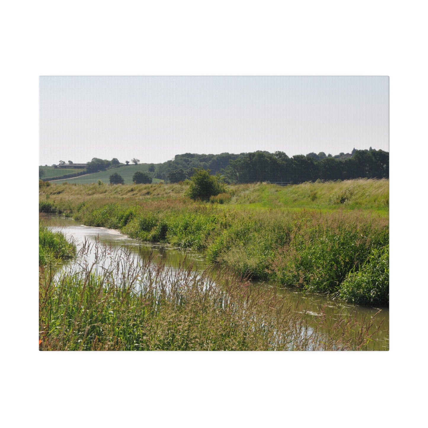 Countryside Landscape With A River Canvas