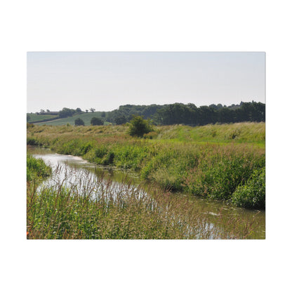Countryside Landscape With A River Canvas