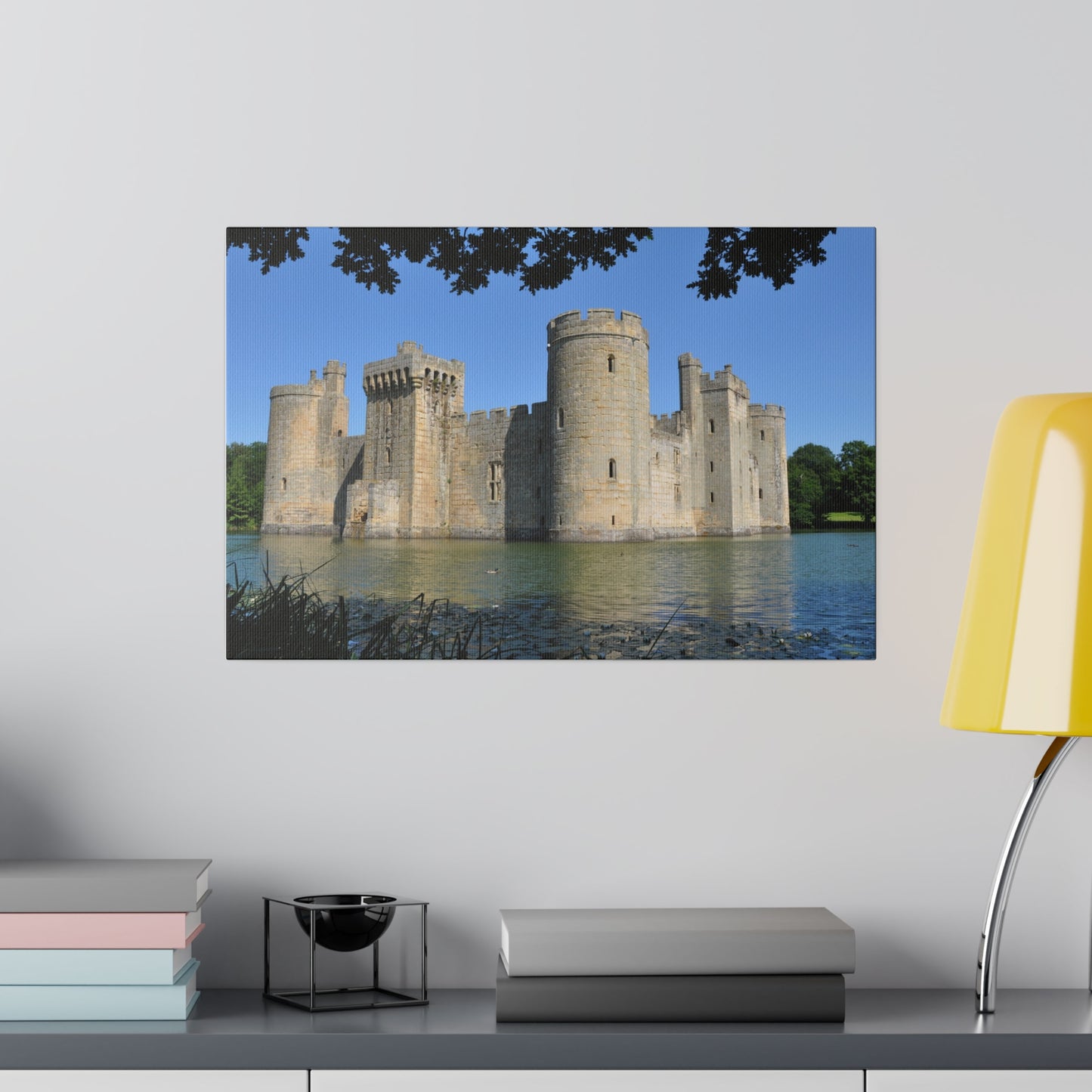 Bodiam Castle Side Angle Through Trees Canvas