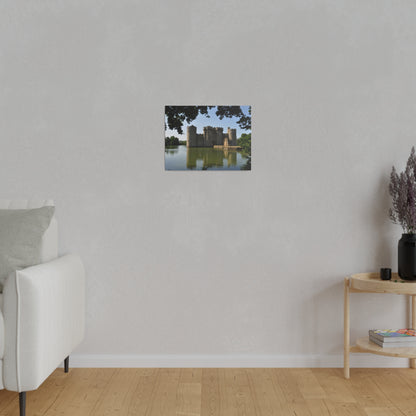 Front Of Bodiam Castle Through Trees Canvas