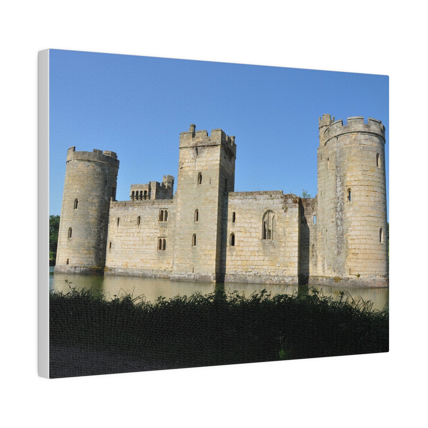 Bodiam Castle Side View Up Close Canvas