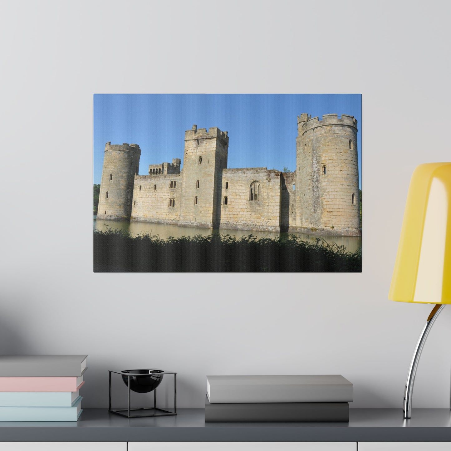 Bodiam Castle Side View Up Close Canvas