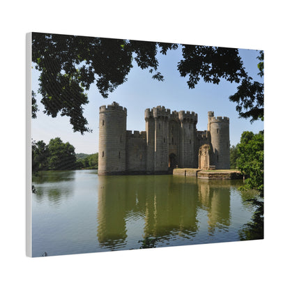 Front Of Bodiam Castle Through Trees Canvas