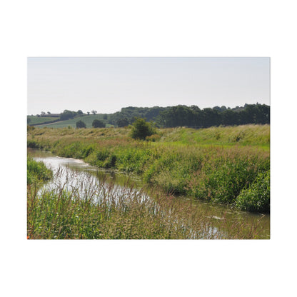 Countryside Landscape With A River Canvas