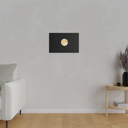 White Full Moon Canvas